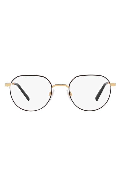 Dolce & Gabbana 52mm Phantos Optical Glasses in Matte Black at Nordstrom