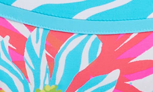 Bleu Rod Beattie Rod Beattie Side Tie Hipster Bikini Bottoms In Teal Multi