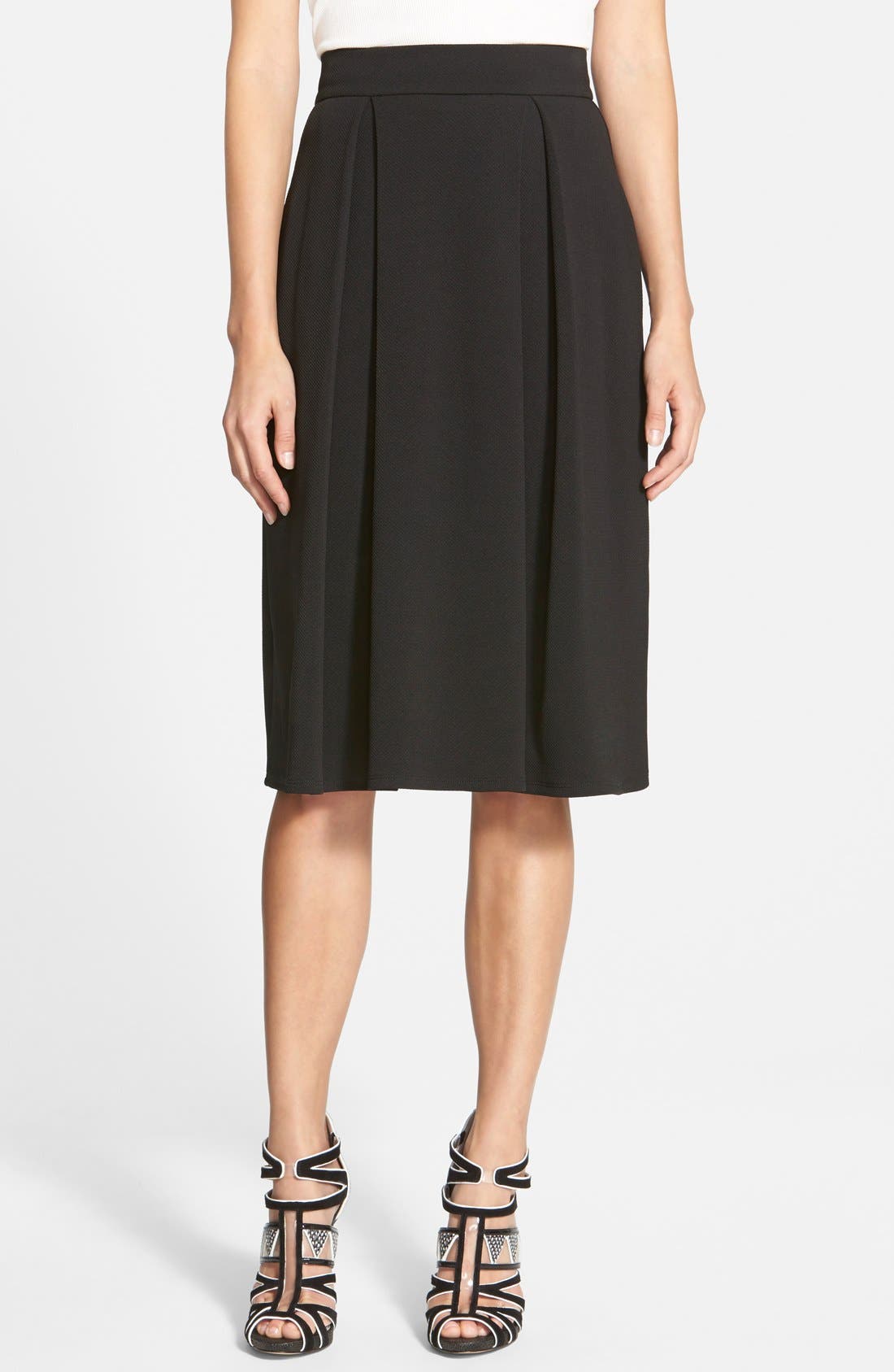 Wayf Pleat Midi Skirt Nordstrom