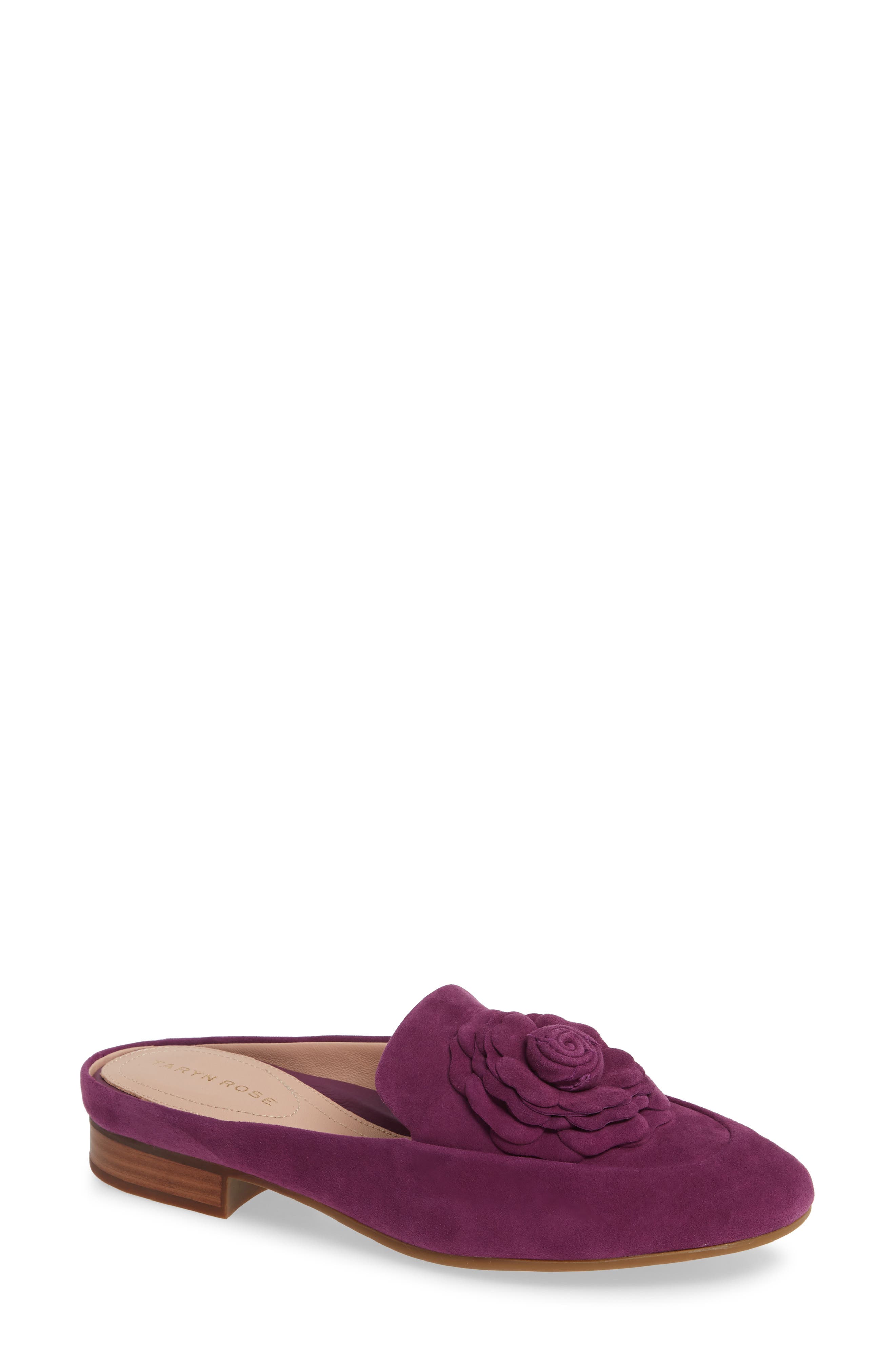 Taryn Rose Blythe Rose Detail Mule- Purple