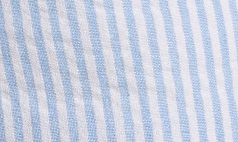 Nordstrom Bucket Hat In White- Blue Airy Stripe