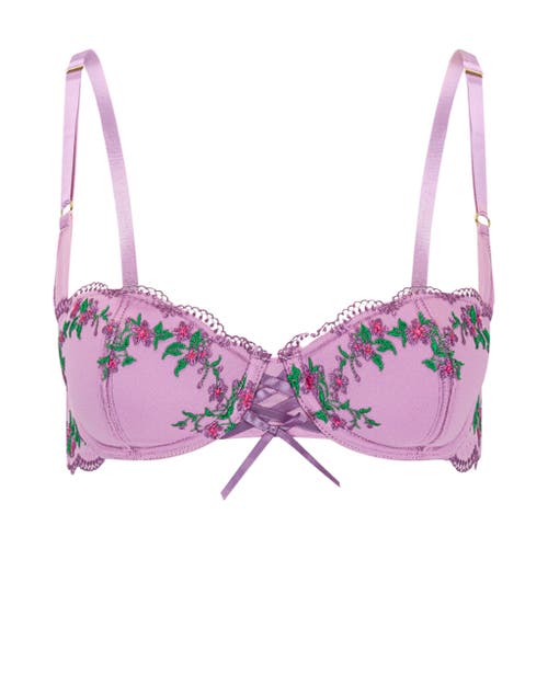 Adore Me Sophy Push Up Balconette Bra In Medium Purple