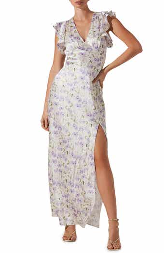 ASTR the Label Floral Puff Sleeve Midi Dress | Nordstrom