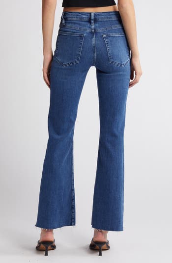 FRAME Le High Flare Slip-pocket High-rise Flare-leg Stretch-denim Jeans in  Black