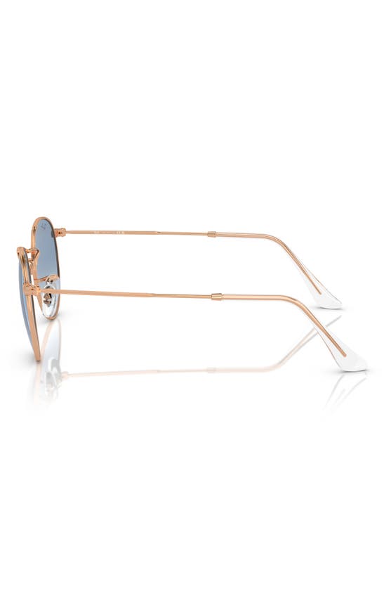 Shop Ray Ban Ray-ban Icons 50mm Retro Sunglasses In Rose Gold