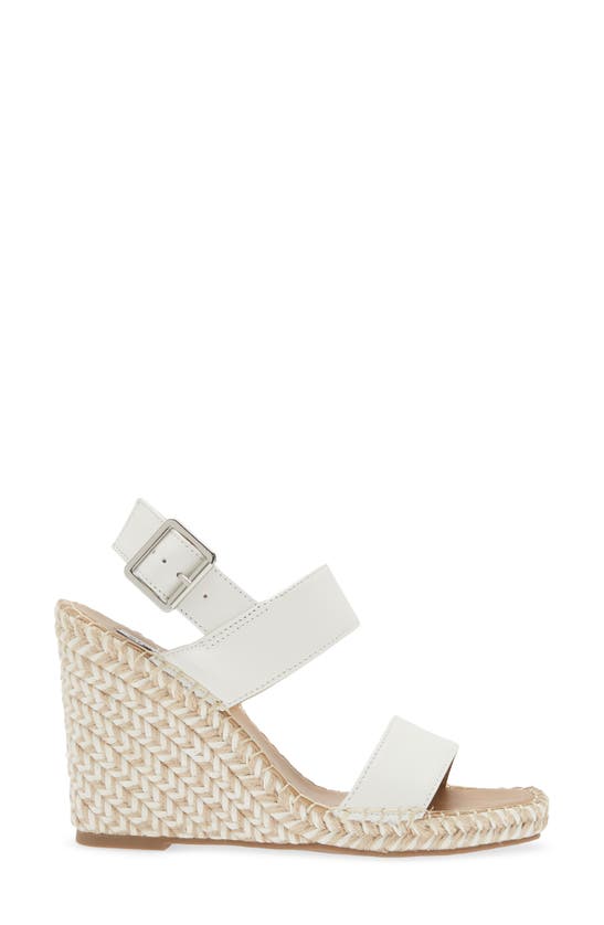 Shop Steve Madden Imply Espadrille Wedge Sandal In White