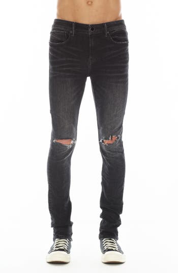 Hvman Strat Ripped Super Skinny Jeans In Daze