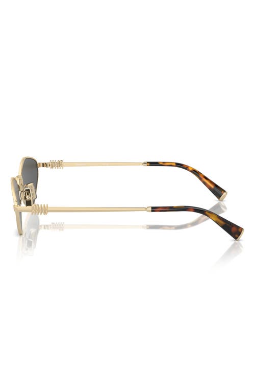 Miu Miu 56mm Irregular Sunglasses In Pale Gold