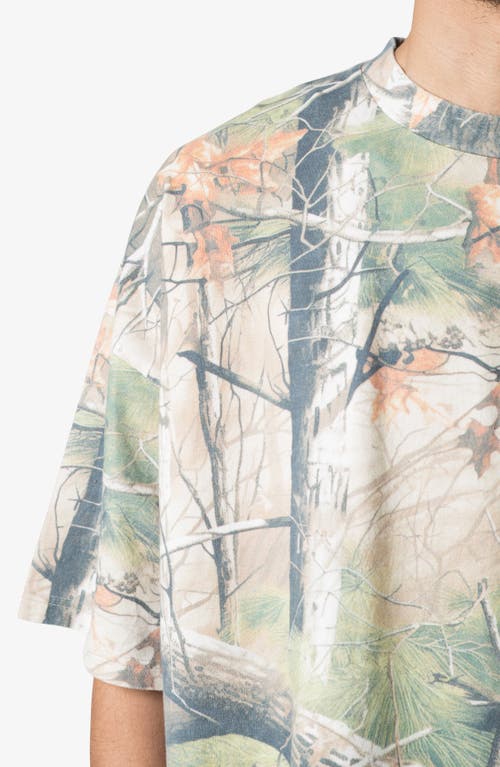 Shop Mnml Vintage Camo Print Oversize Cotton T-shirt