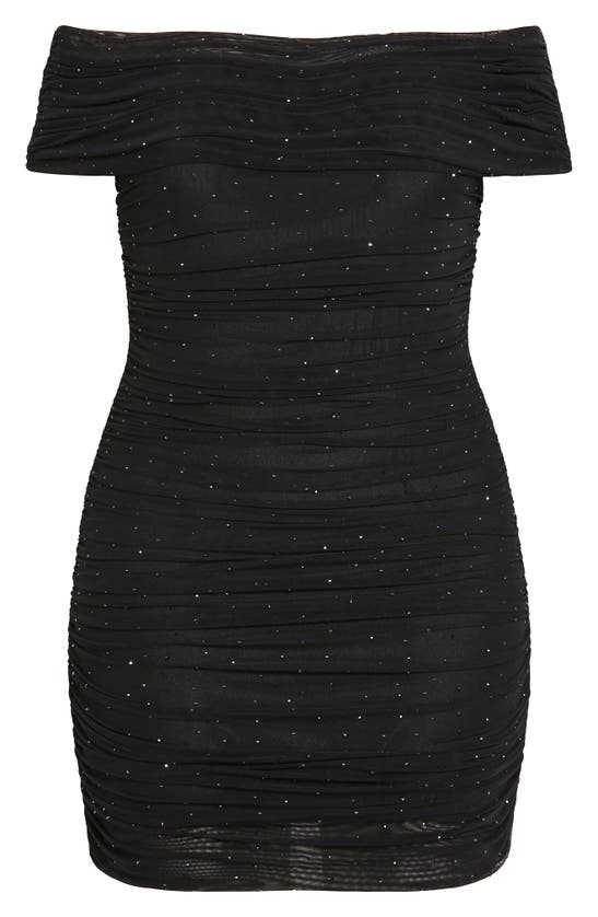 Shop City Chic Kiera Off The Shoulder Minidress In Black