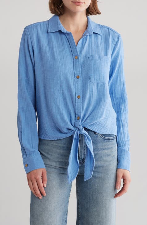  CQR Women's Classic Fit Button Up Shirts, 100% Cotton