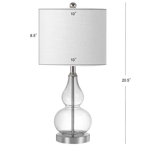 Jonathan Y Anya Mini Glass Led Table Lamp In Clear