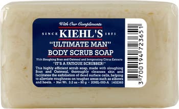 Ultimate Man Body Scrub Exfoliating Soap Bar - Kiehl's