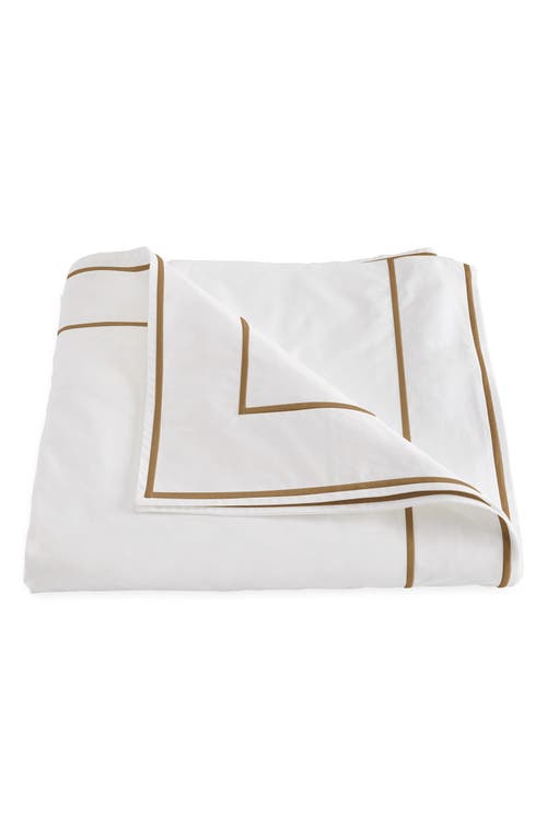 Matouk Ansonia Cotton Percale Duvet Cover In White