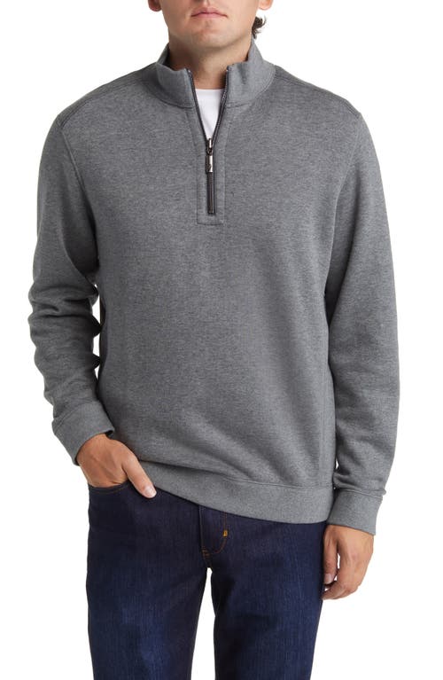 Tommy Bahama Flip Coast Reversible Half Zip Pullover Heather at Nordstrom,