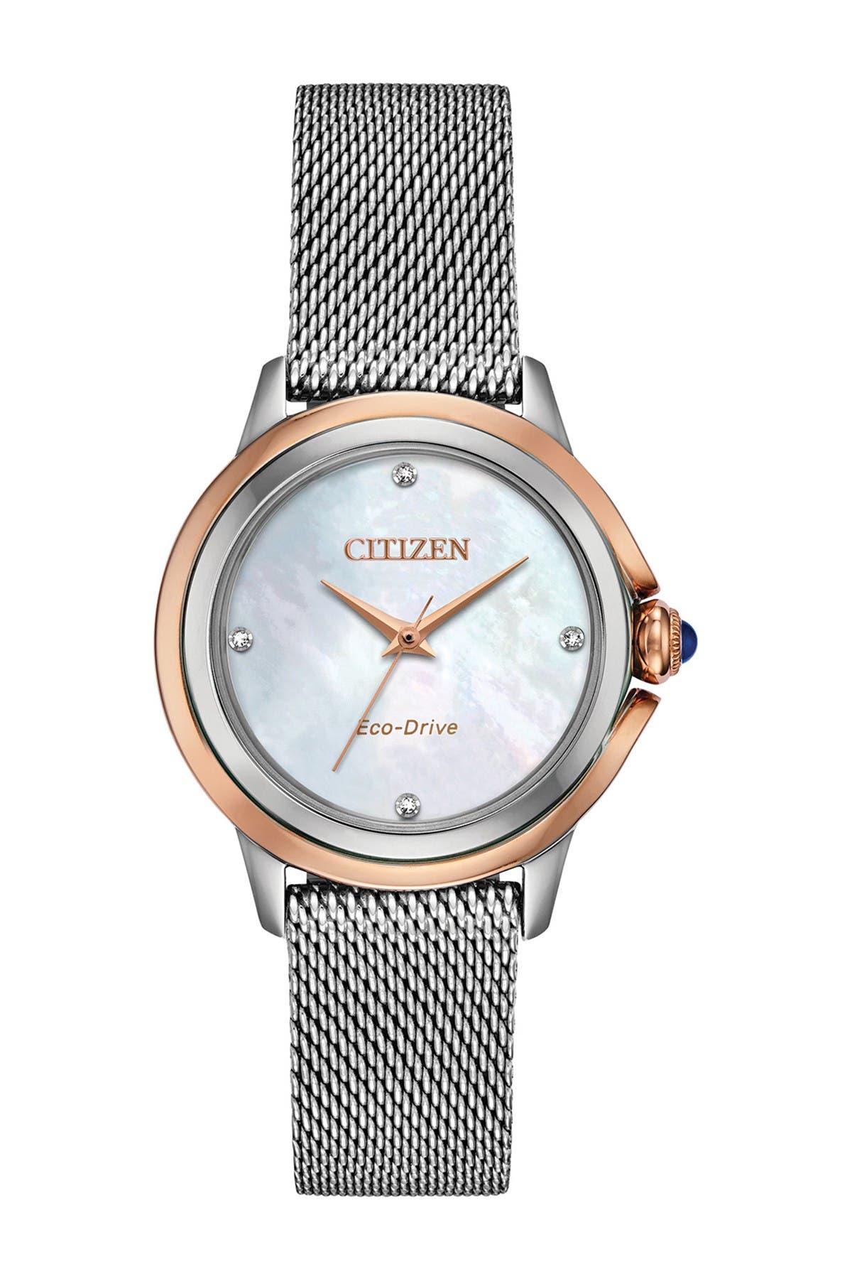 Citizen Women's Classic Stainless Steel Bracelet Eco Watch In Brown