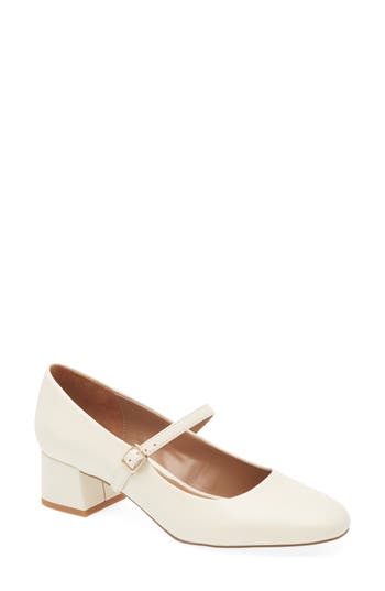 Nordstrom Rack Bernadette Mary Jane Pump In Ivory Vanilla