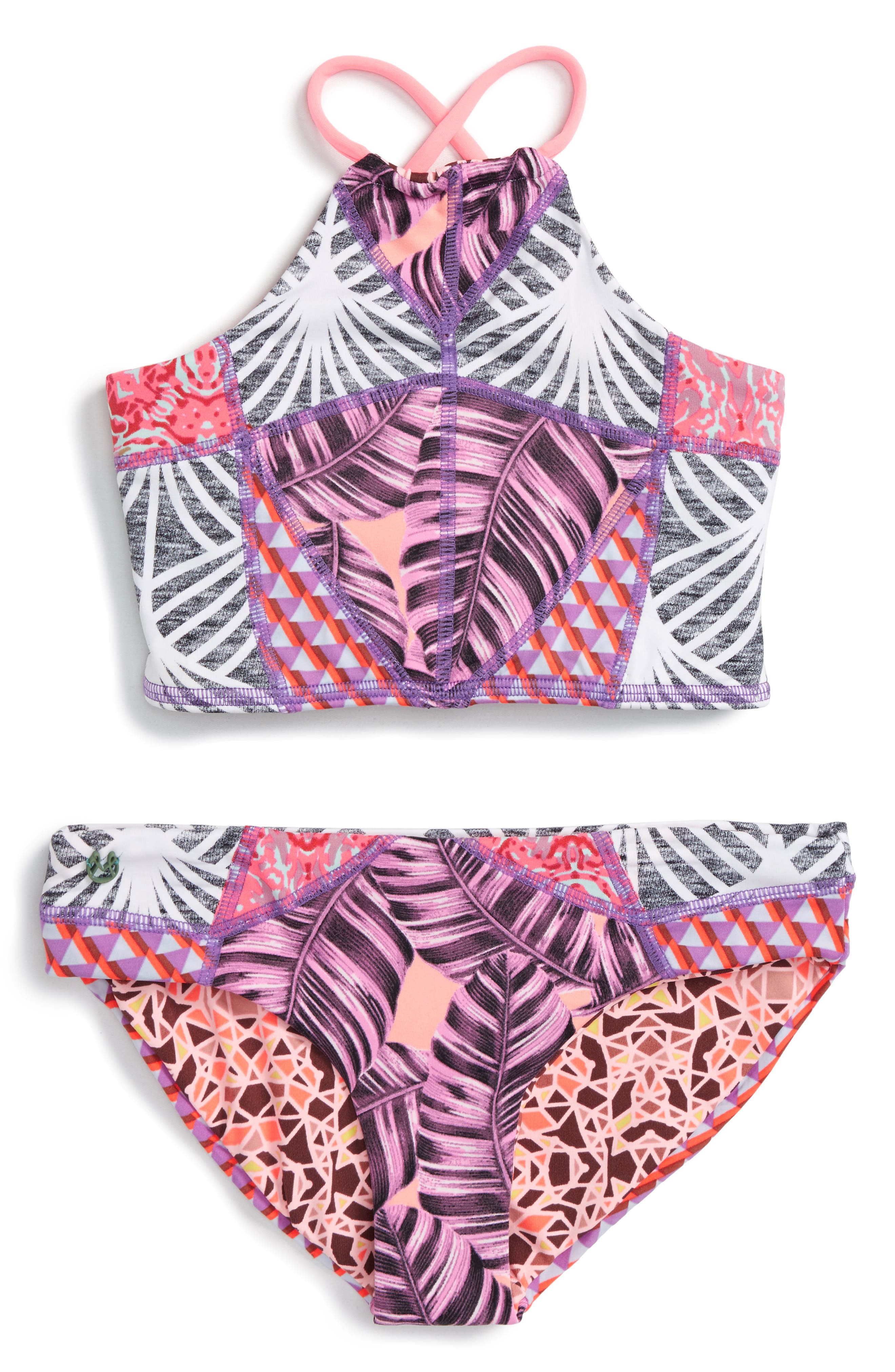 Maaji TwoPiece Reversible Swimsuit (Big Girls) Nordstrom