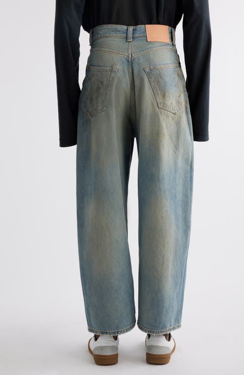 Shop Acne Studios 2023 Penicillin Super Baggy Fit Jeans In Mid Blue