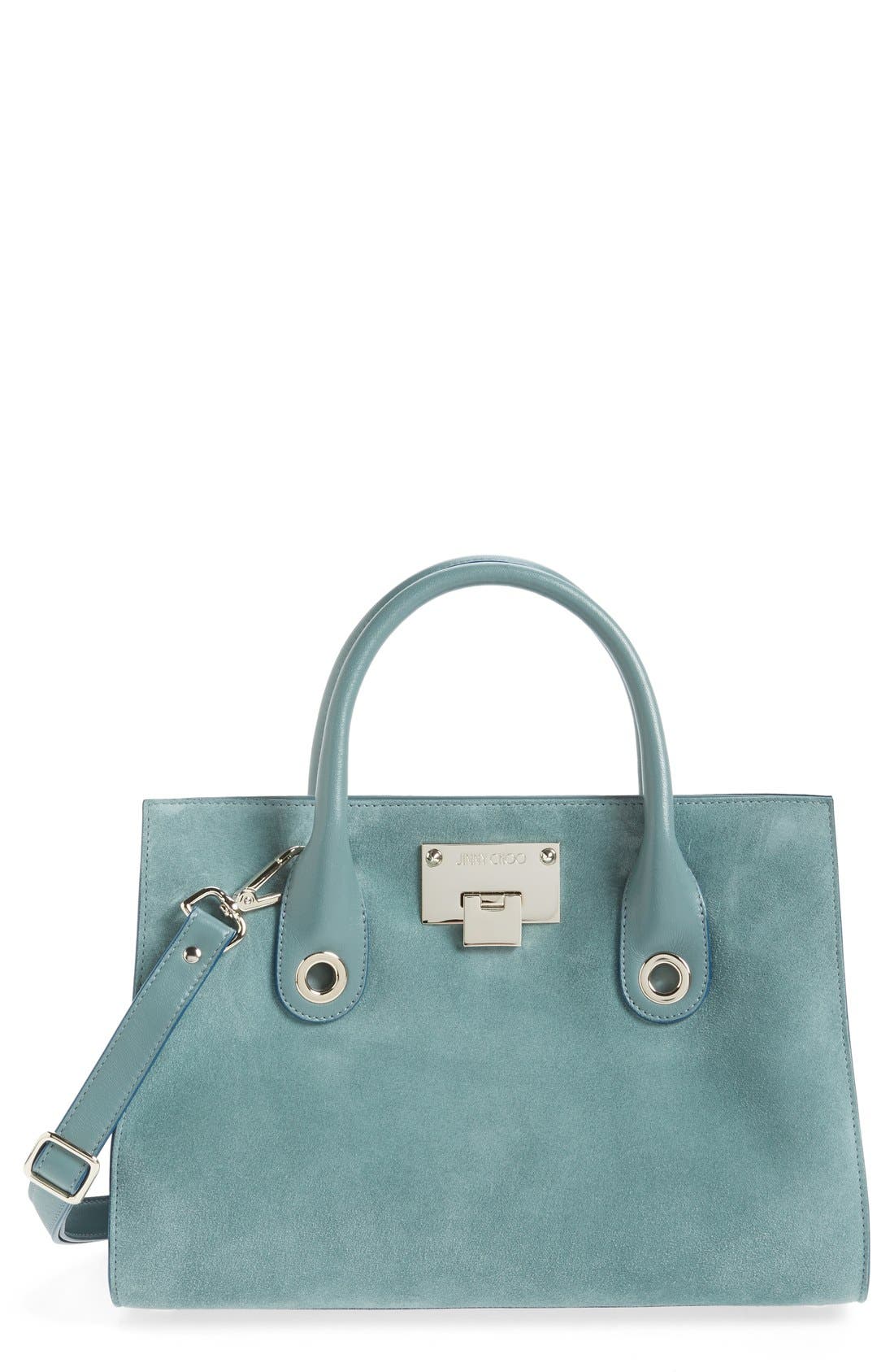 jimmy choo riley suede bag