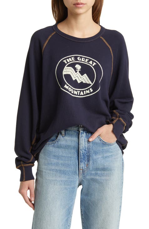 The College Mountain Graphic Cotton Sweatshirt