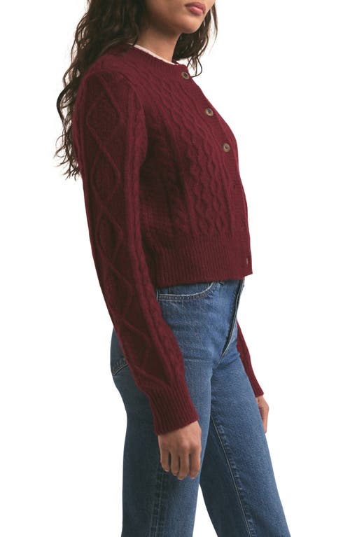 FAVORITE DAUGHTER FAVORITE DAUGHTER WOOL & CASHMERE BLEND CABLE CARDIGAN 