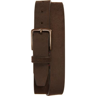 Trask Elkhorn Leather Belt, Snuff