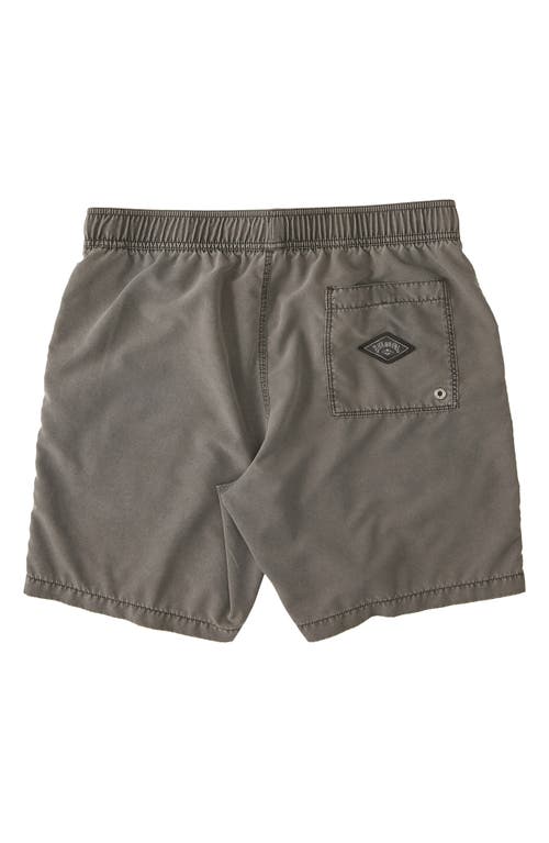 Shop Billabong All Day Layback Swim Trunks In Black