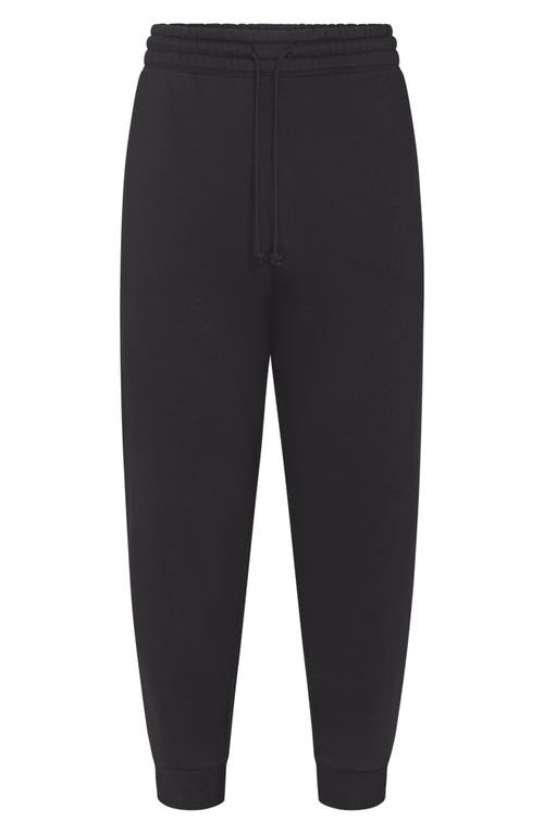 Skims Tapered Fit Cotton Blend Joggers In Washed Onyx