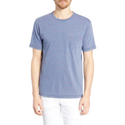 Faherty Stripe Pocket T-Shirt, Blue