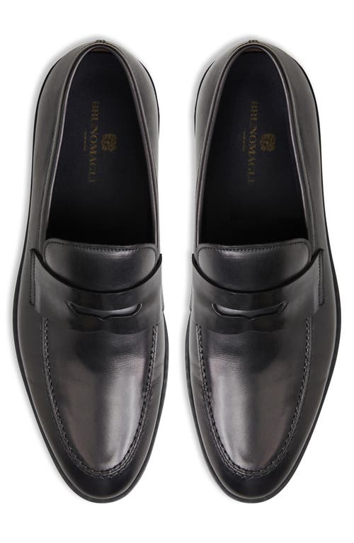 Shop Bruno Magli Prato Penny Loafer In Black