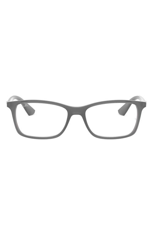 Ray-Ban 56mm Optical Glasses in Trans Mat Grey at Nordstrom