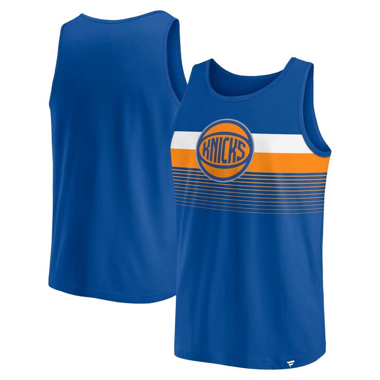 Fanatics Branded Blue New York Knicks Wild Game Tank Top