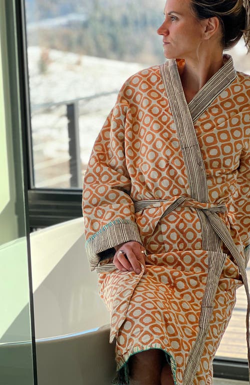 Shop Verve Culture Block Print Reversible Robe