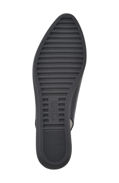 Cliffs By White Mountain Memory Slingback Flat In Black/smooth