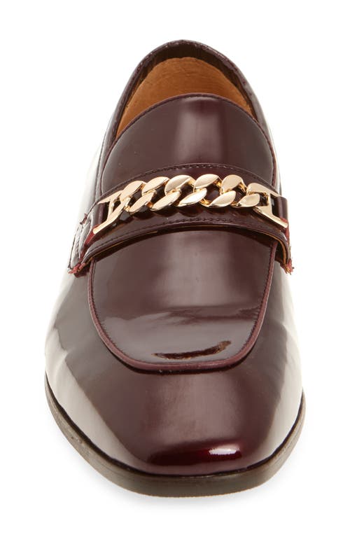 Maison Forte Kashmir Patent Leather Slip-on Shoe In Burgundy