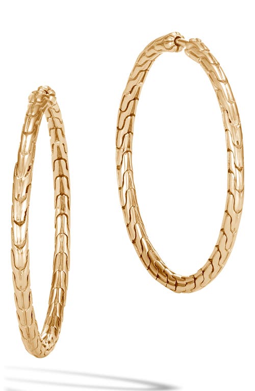 John Hardy Classic Chain Hoop Earrings in Gold at Nordstrom