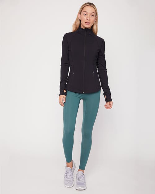 Shop Rebody Active Gen Xyz Zip Up Cloudlux Track Jacket In Metropolis Black