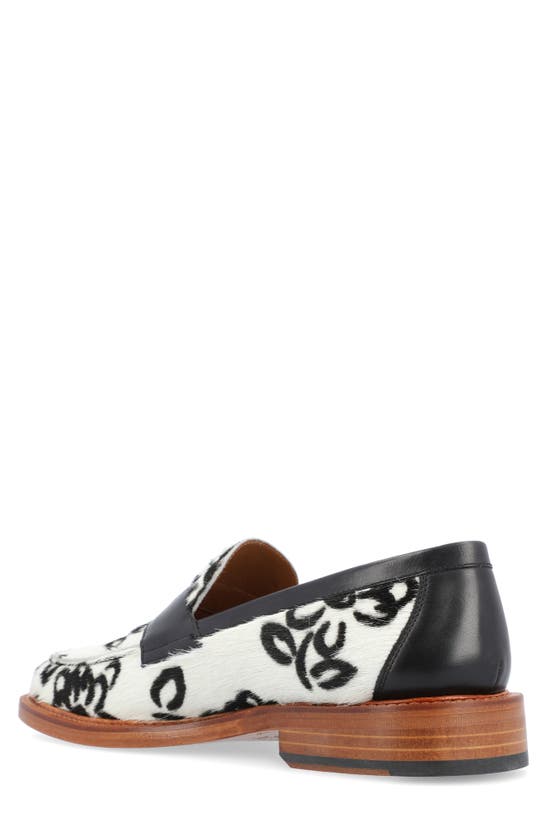Shop Taft The Fitz Penny Loafer In Wallflowers Calf Hair