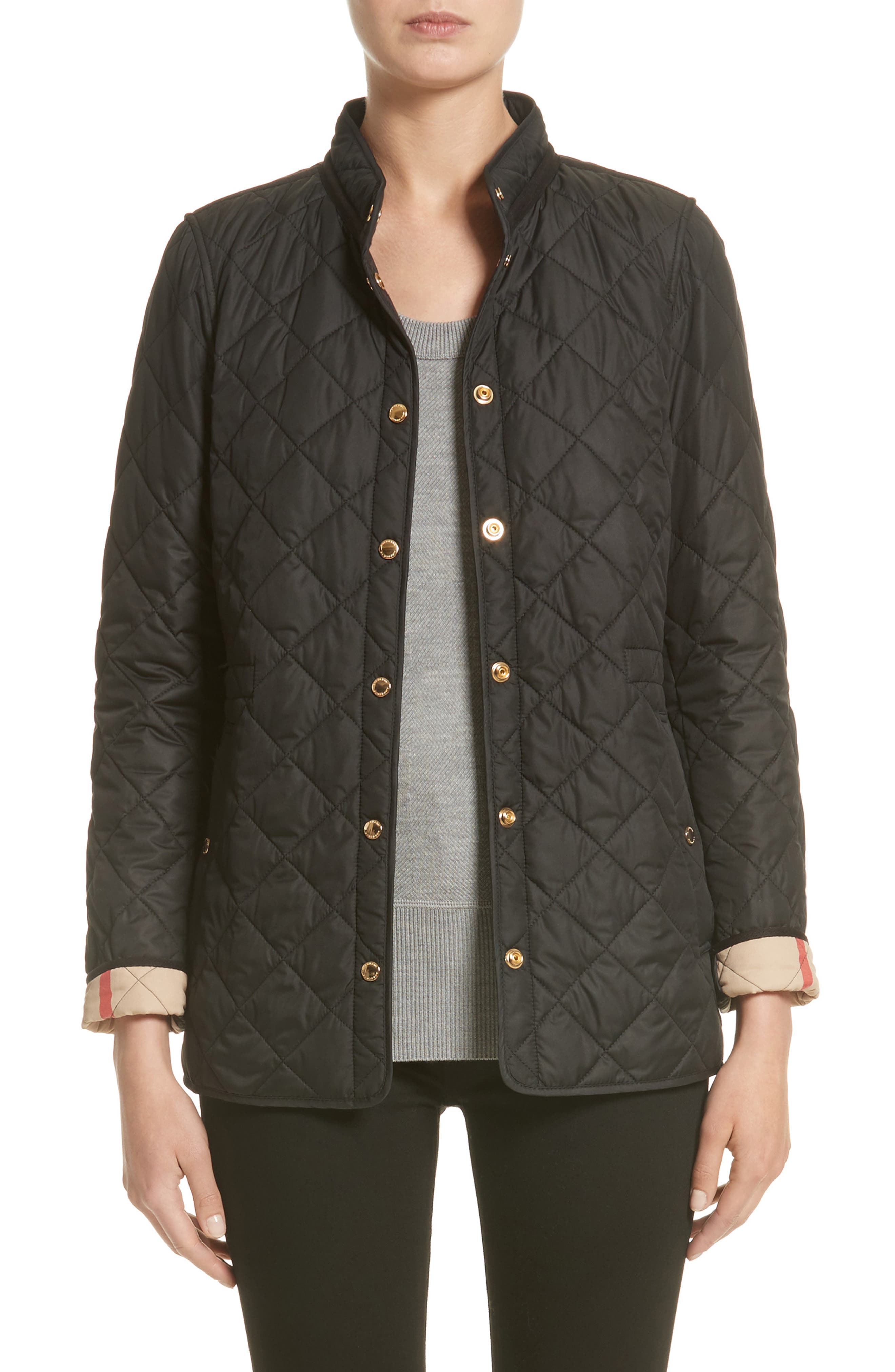 burberry quilted coats