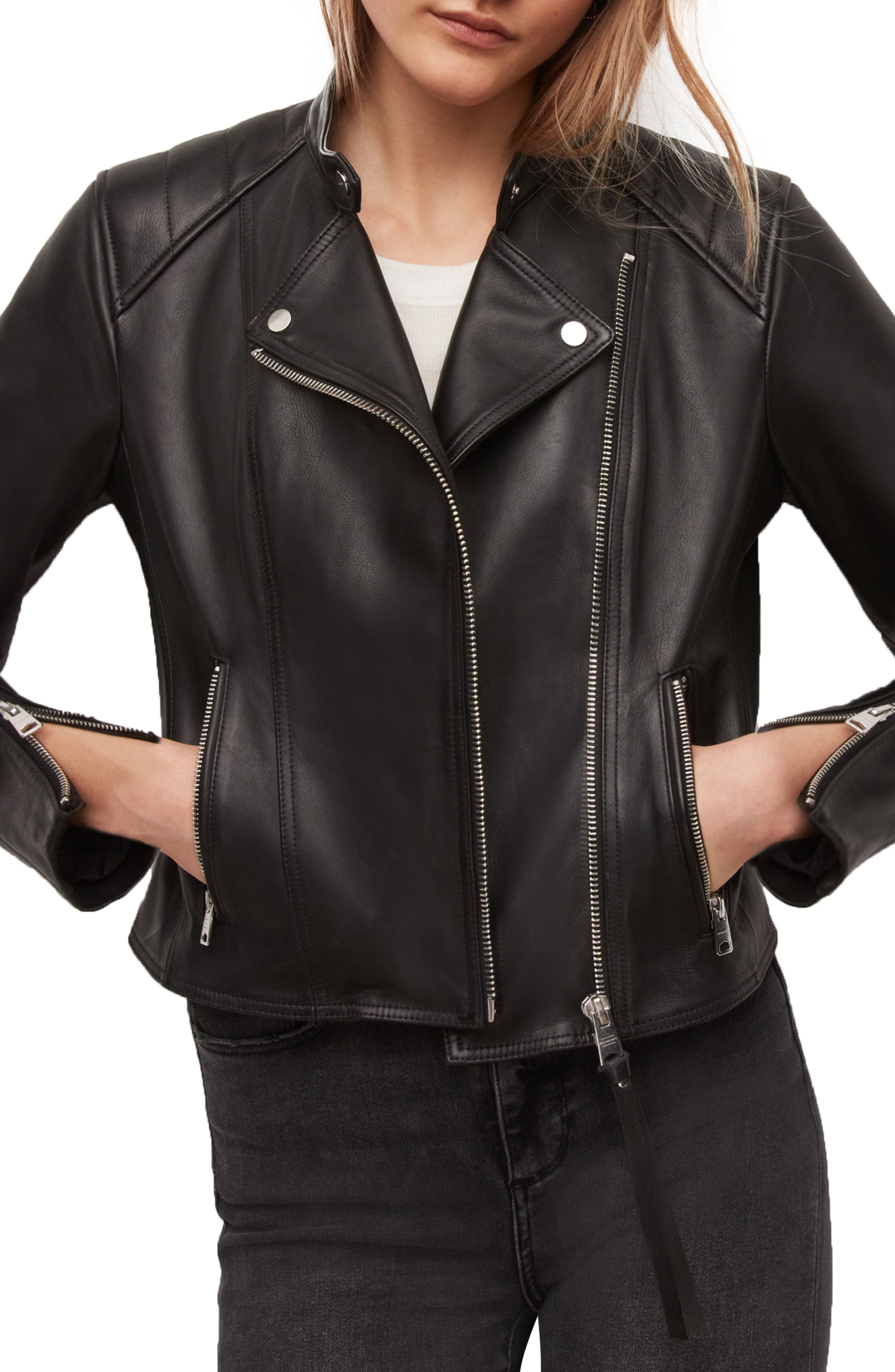 all saints leather jacket nordstrom