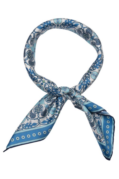 Shop Elizabetta Barbaresco - Hand Rolled Silk Neckerchief In Blue