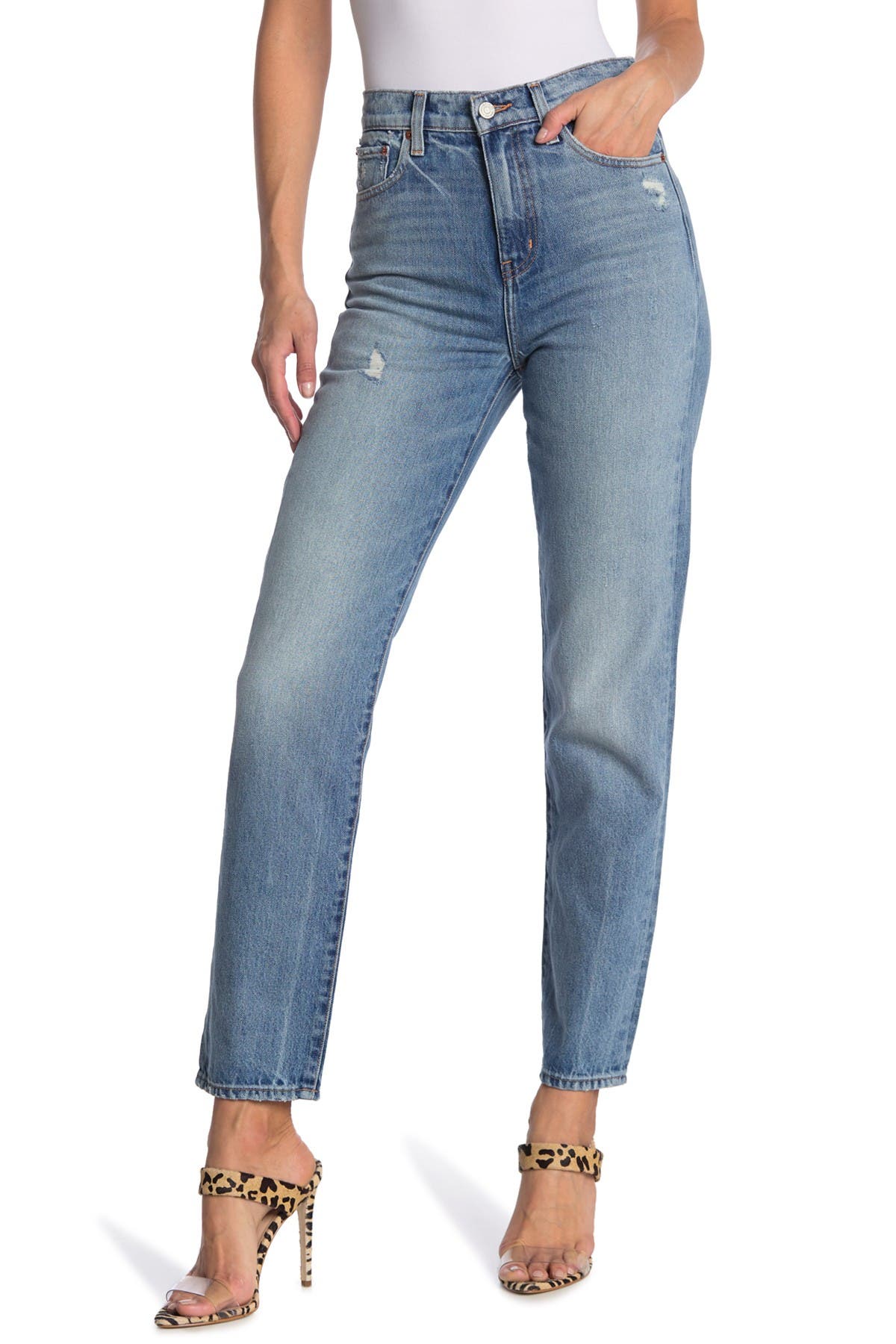 Etica Finn Distressed High Waist Jeans 