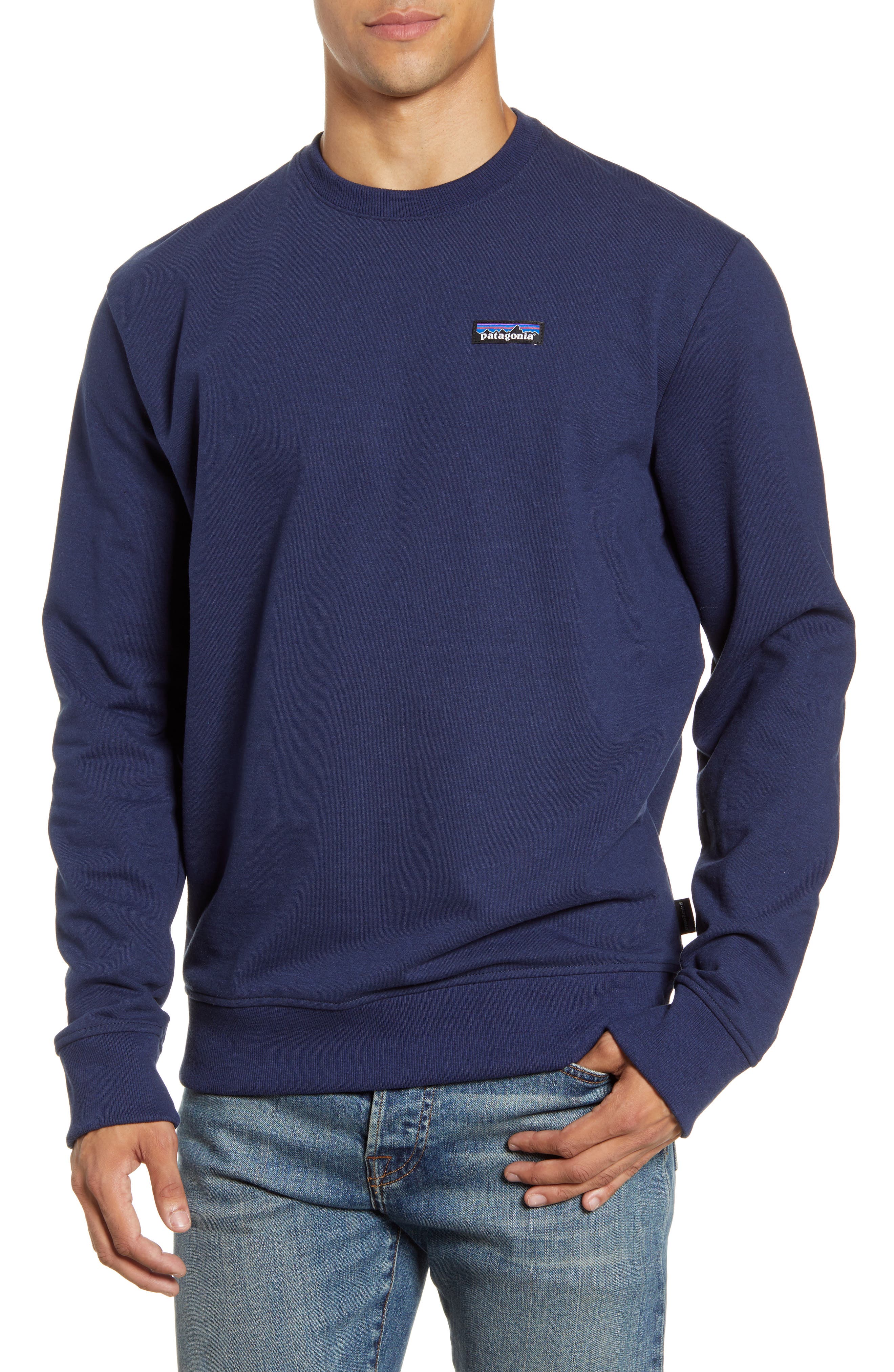 patagonia grey crew neck