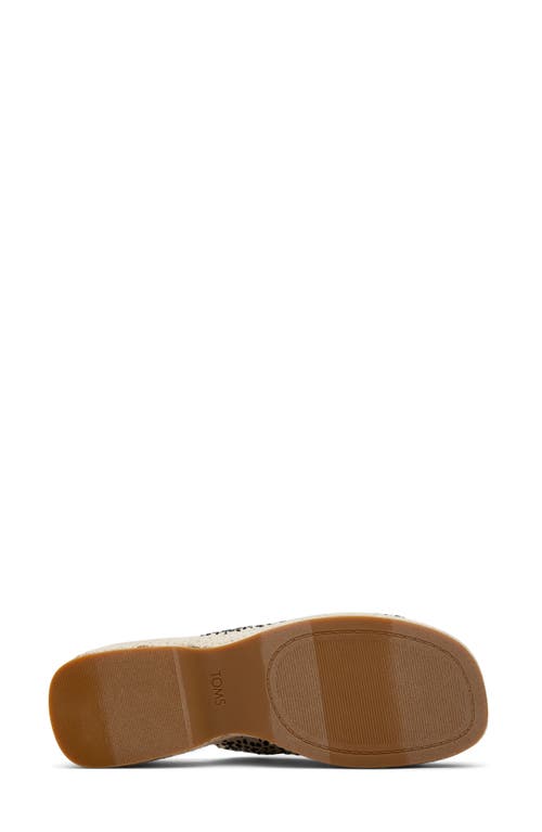 Toms Lailam Espadrille Platform Slide Sandal In Natural
