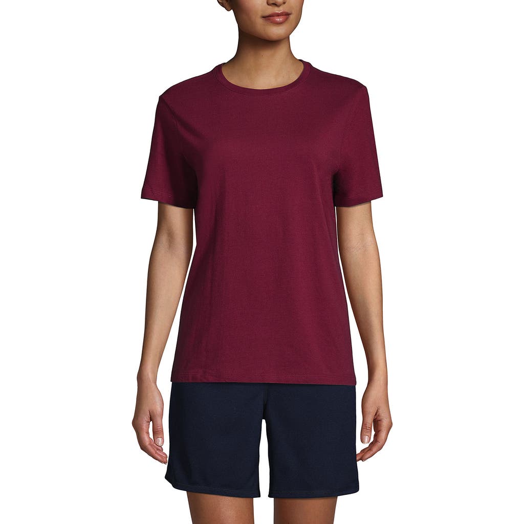 LANDS' END LANDS' END SCHOOL UNIFORM SHORT SLEEVE FEMININE FIT ESSENTIAL T-SHIRT