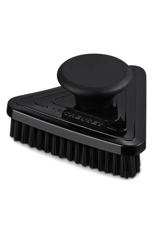 Le Creuset Triangular Grill Pan Brush In Shiny Black