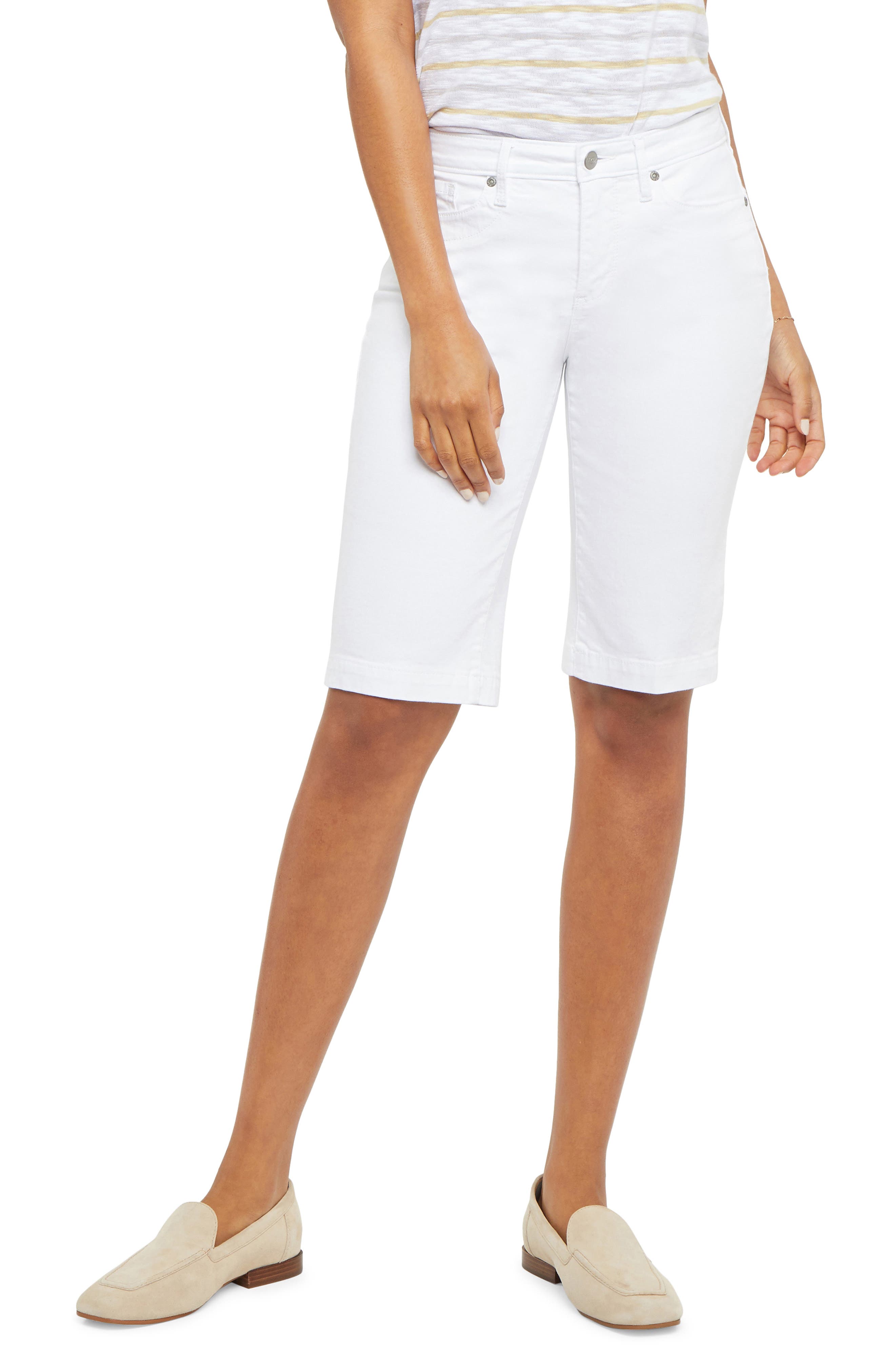 nydj linen shorts