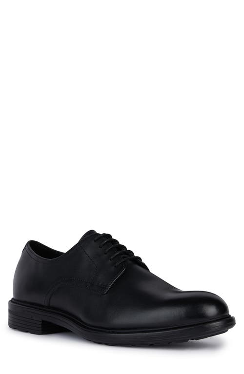 Geox Walk Pleasure Water Resistant Derby Black at Nordstrom,