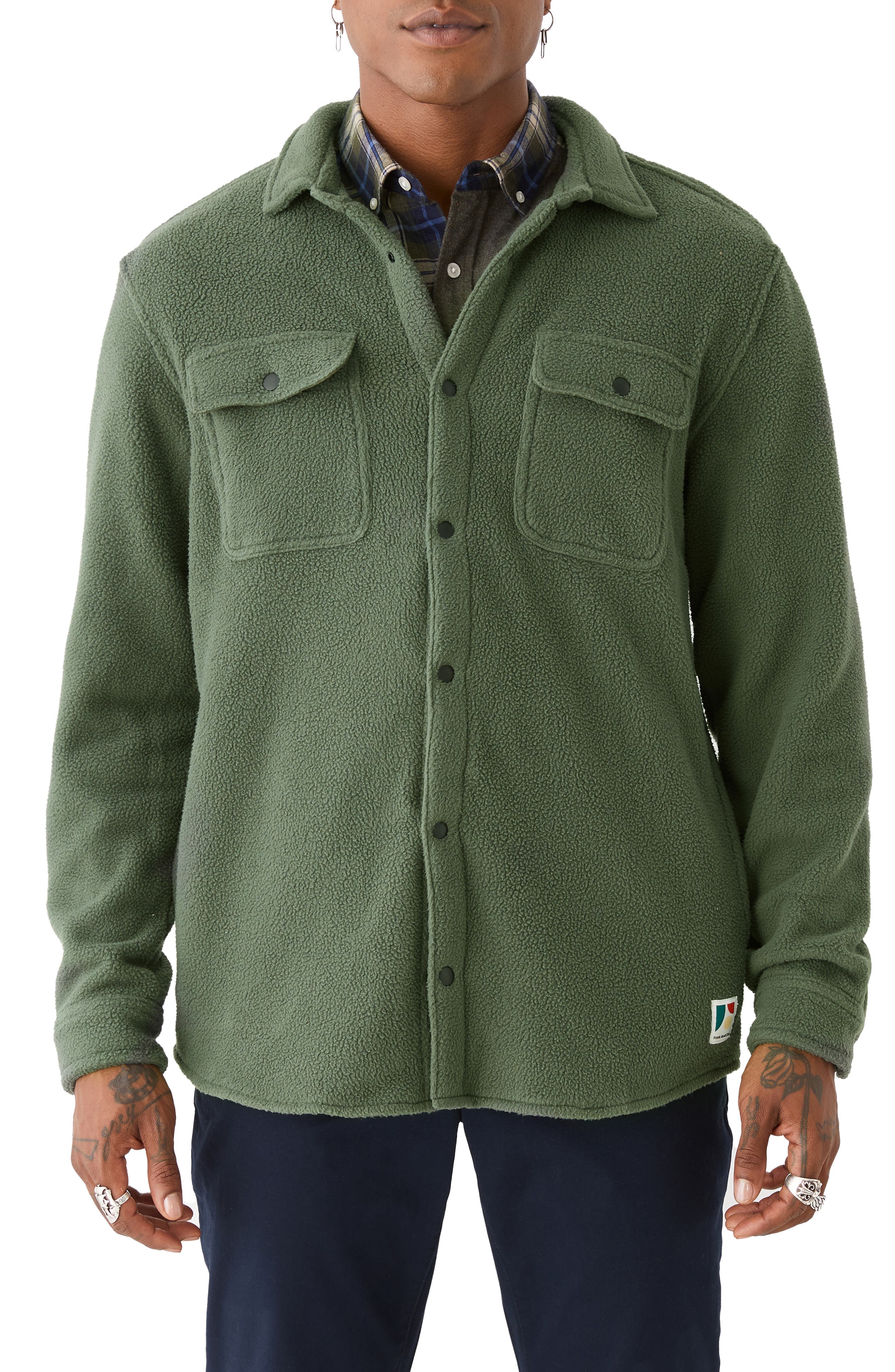 Frank And Oak Polar Fleece Overshirt 